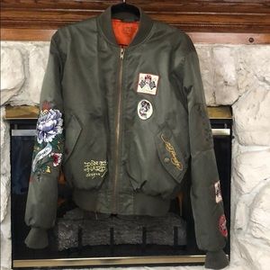 ⭐️HP⭐️Ed Hardy Bomber Jacket